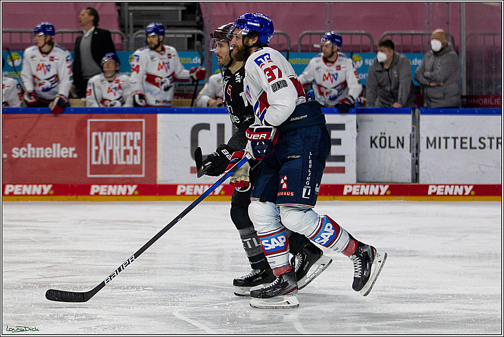 PENNY DEL;  Koelner Haie - Adler Mannheim; Koeln, 08.04.2021